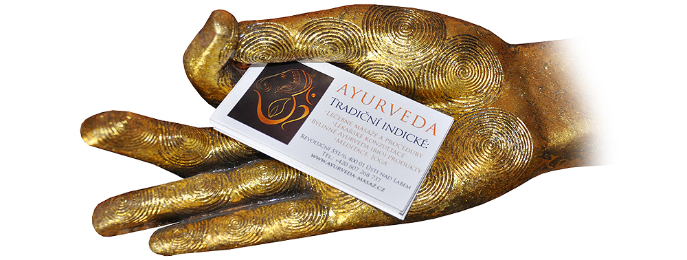 Vizitky salonu Ayurveda �st� nad Labem